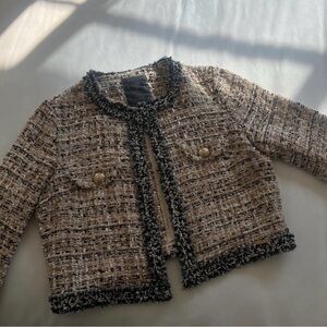 Guess Tweed Cropped Jacket